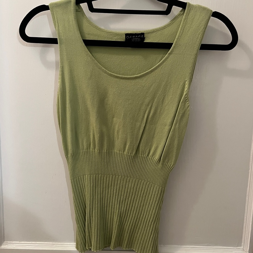 Lime green tank top size small